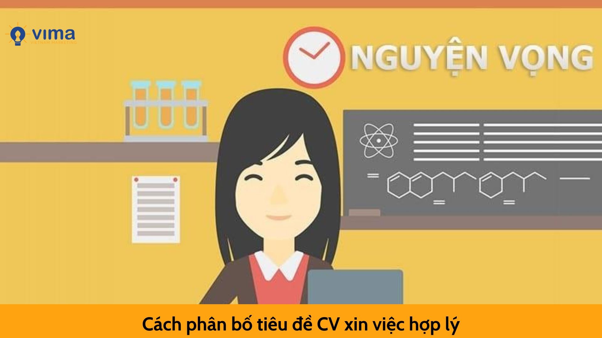 Cách phân bố tiêu đề CV xin việc hợp lý